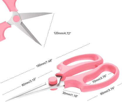 Housolution Flower Scissors, Premium Steel Garden Pruning Shears, Pink