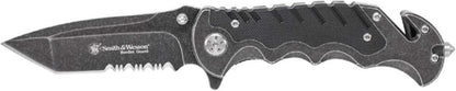Smith & Wesson Benji 2.5in High Carbon S.S. Folding Keychain Knife with 1.75in Modified Tanto Blade and G10 Handle for Outdoor