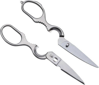 HENCKELS Kitchen Shears, Made in Japan, Kitchen Scissors, Multi-Purpose Scissors with Stainless Steel Blades, Built-In Bottle Opener & Soft Grip – Dishwasher Safe