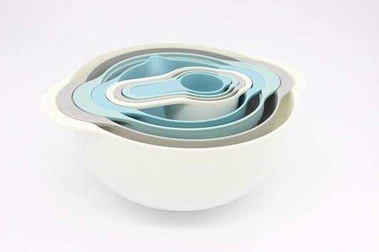 Plastic Nesting Bowls Set, 8 Pieces