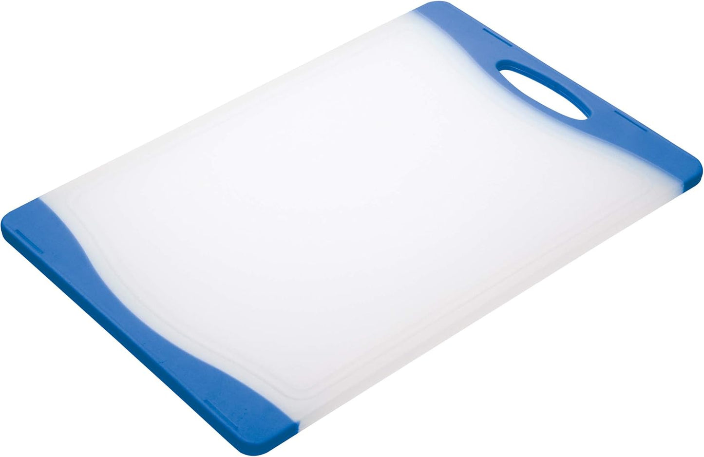 Colourworks Polyethylene Reversible Cutting Board, Non Stick Non Slip Food Chopping Mat, 36.5 x 25 cm – White/Green