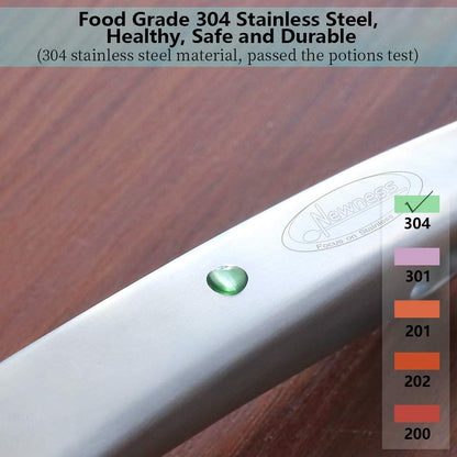 Newness Metal Fish Turner Spatula Stainless Steel for Kitchen Use, Small Griddle Egg Spatula, Flexible, Polished Metal, Corrosion Resistant, Kitchen Slotted Turner with Thin Edge Ideal for Turning,11"