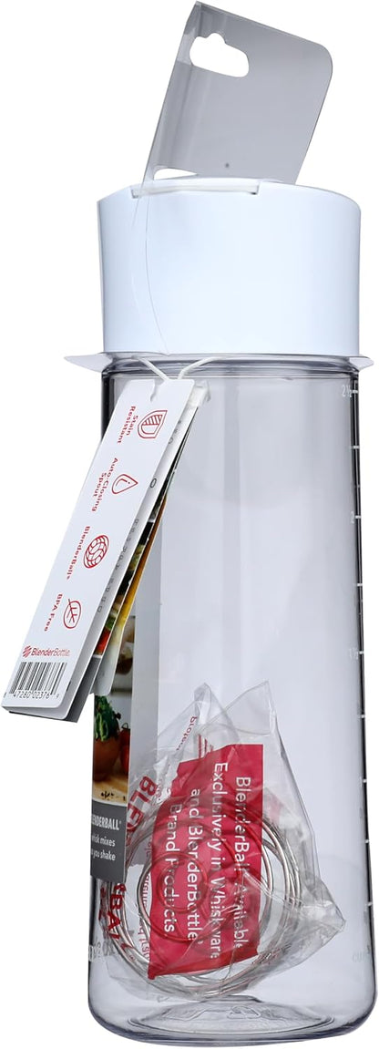 Whiskware Dressing Mixer Tritan Salad Dressing Mixer, White/Red