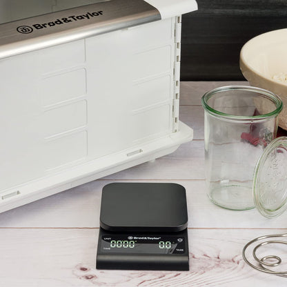 Brod & Taylor Precision Kitchen & Coffee Scale with Timer | (0.1g Precision)