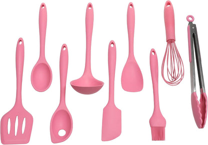 Chef Craft Premium Silicone Wire Cooking Whisk, 10.5 Inch, Red