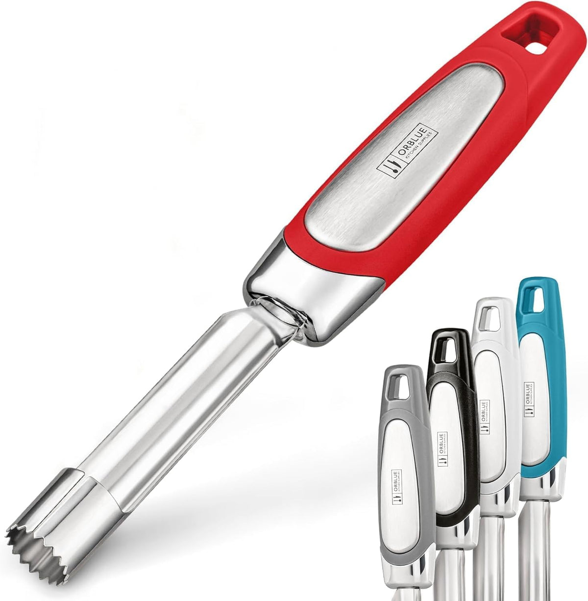 Orblue Apple Corer Tool, Heavy Duty Stainless Steel Fruit Core Extractor