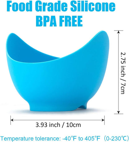 Silicone Egg Poacher Cups, 4 Pack with Stable Ring Base