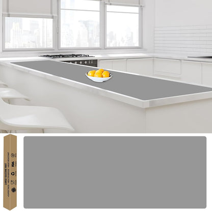 Silicone Mats for Kitchen Counter, 47.3"x23.6"x0.08" Largest Heat Resistant Mat Kitchen Island Waterproof 2MM Thick Countertop Protector Mat Nons-slip Extra Large Counter Mat (Black)