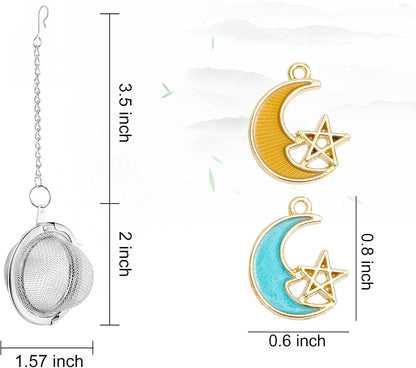 2PC Stainless Steel Mesh Tea Infuser,2.1 inch Tea Ball with Honey Bee