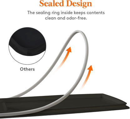 Lifewit Rice Dispenser 25 Lbs(11.3kg), Rice Storage Container Sealed Moisture Proof with Measuring Cup for Kitchen Pantry Household, BPA-Free, 1 Pack Grey