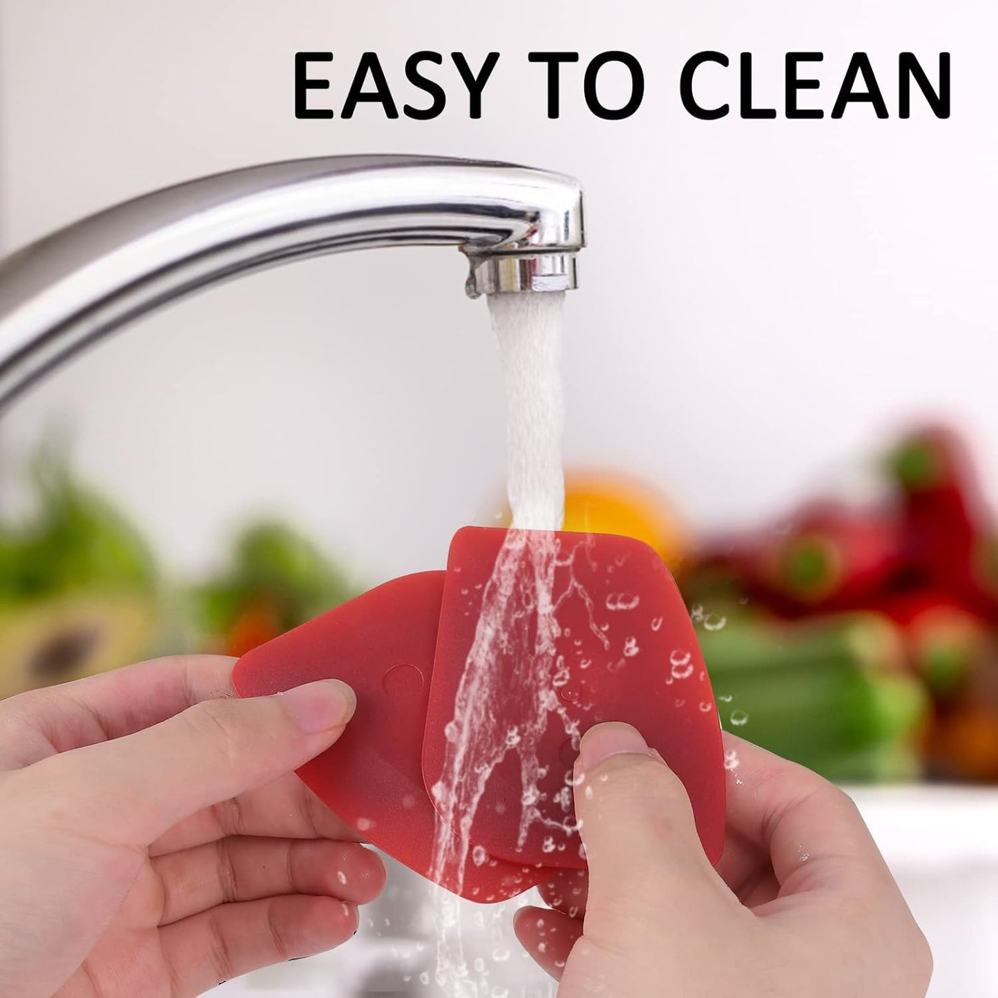 3 Set Plastic Grill Pan Scraper Tool for Griddle Cleaner, Cast Iron Accessories, Kitchen Cleaning Tool Kit