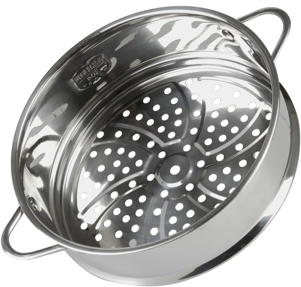 Stainless Steel Dumpling Steamer Basket,Insert for Pot Cooking(9.44INCH）
