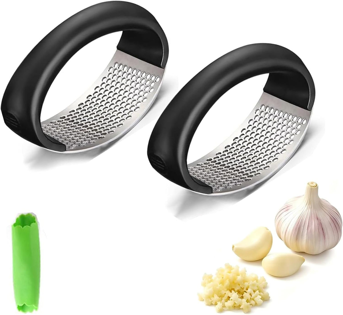 Garlic Crusher,2026 Upgraded Stainless Steel Garlic Crusher,Home Kitchen Utensils Portable Manual Garlic Crusher,Home & Kitchen Garlic Press.
