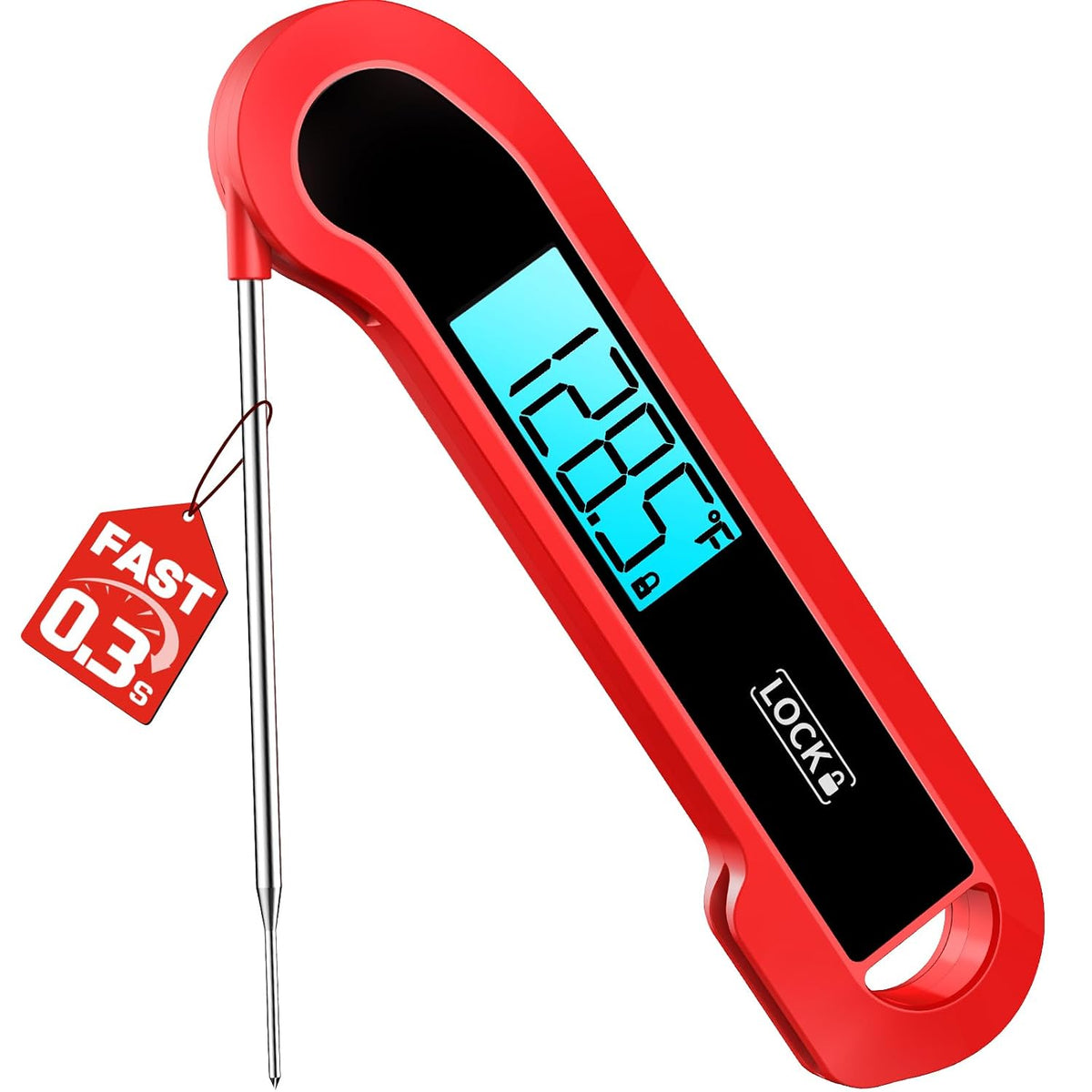 Meat Thermometer Digital, 1-2 Sec Instant Read, Grilling, Cooking, Food