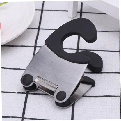 2pcs Pot Clip Spoon Holder - Stainless Steel Utensil Rest for Kitchen Cooking Clip for Spoon Ladle and Spatula Compact Design for Easy Storage