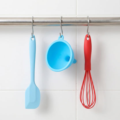 Kitchen Funnels, Mabor 4 Pack Funnels for Kitchen Use, Two Spout Sizes Set