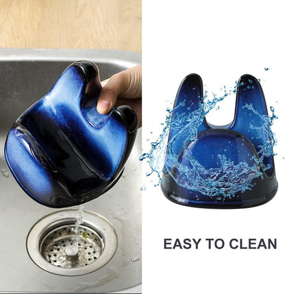 Nihow Ceramic Pot Lid Holder While Cooking for Kitchen Counter/Stove Top
