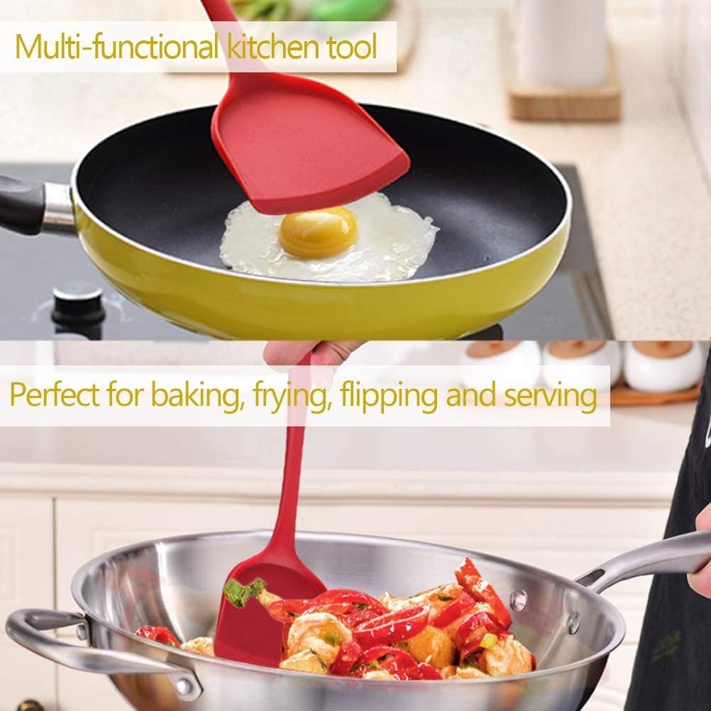 Silicone Wok Spatula, Non-Stick Heat Resistant Flexible Baking Spatula