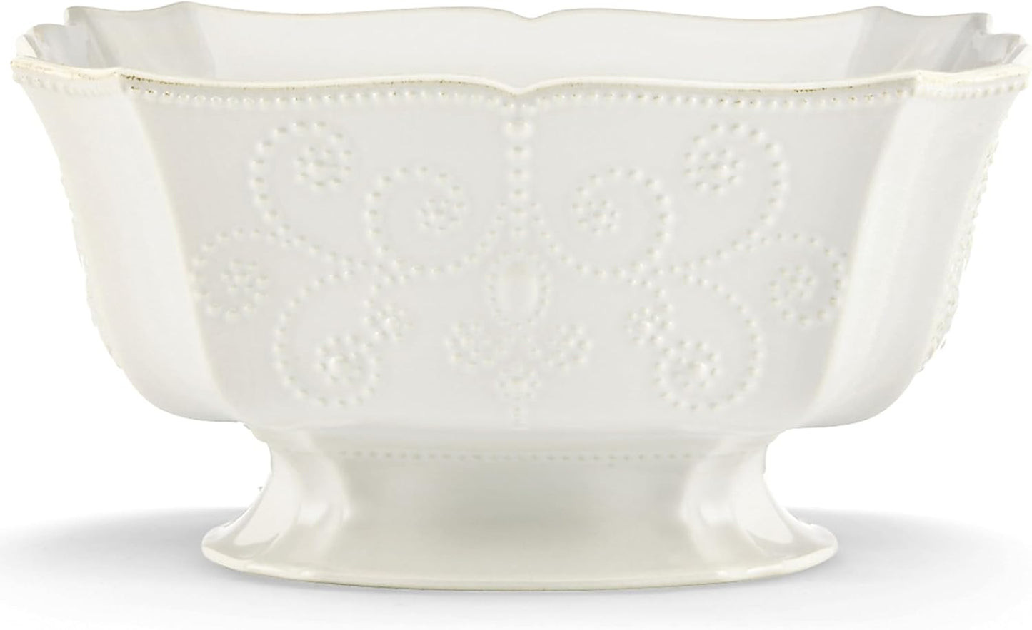 Lenox French Perle Chip and Dip Tray, White -