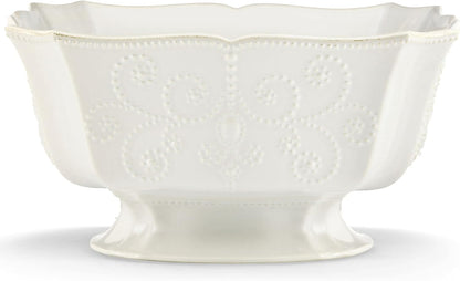 Lenox French Perle Chip and Dip Tray, White -