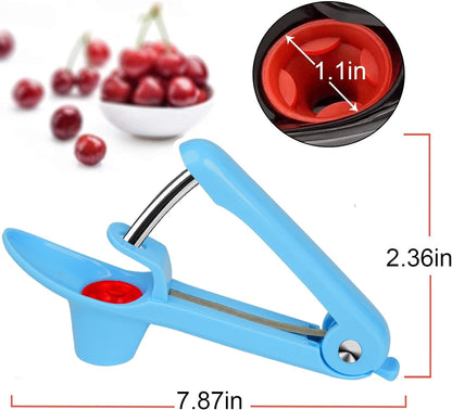 Cherry Pitter Tool,Cherry Pitter Cherry Stone Remover Tool for Making Cherry Jam Cherries Corer Pitter Tool，Cherry Pitter Olive Pitter with Space-Saving Lock Design, Black