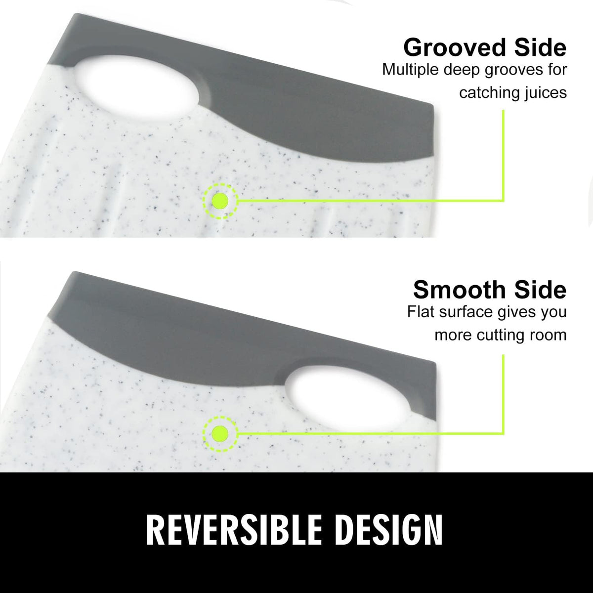 7.48" Small Plastic Cutting Board for Small Kitchen Task (Grey)