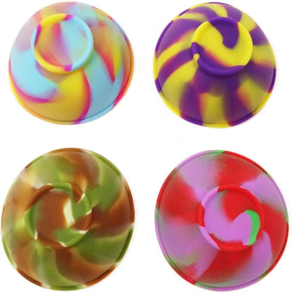 Honbay 4PCS Mini Multi-color Silicone Pinch Bowls for Condiments Candy or Small DIY Crafts