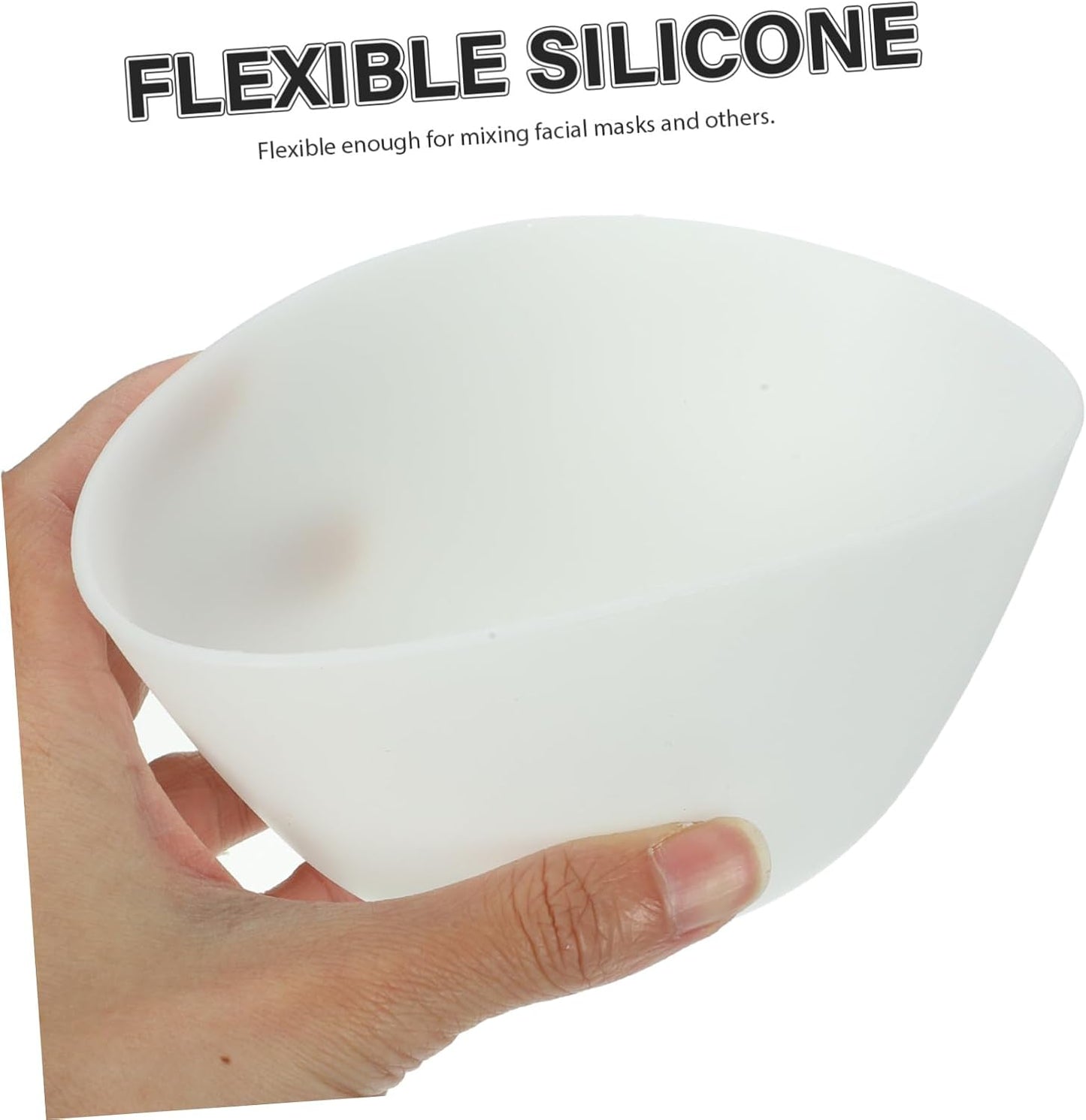 Didiseaon Odorless Anti-drop Silicone Mixing Bowl for Facial Masks Cooking Flexible Microwave Dishwasher Safe for Ingredients Sauces Medium Green