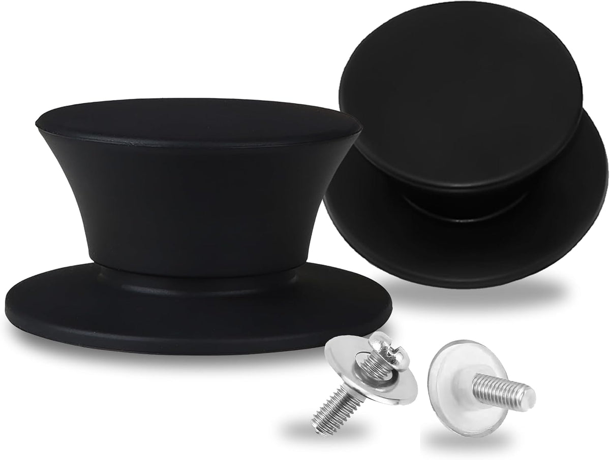 Lerykin Tempered Glass Lid - Universal Lid with Heat Resistant Silicone Rim for Pots, Pans and Skillets - Pan Cover Replacement Lid Fits 9.5", 10" and 11" Diameter Cookware