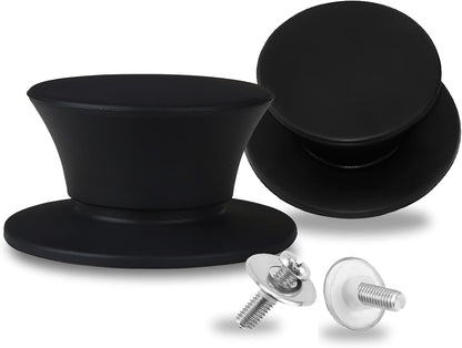 Lerykin Tempered Glass Lid - Universal Lid with Heat Resistant Silicone Rim for Pots, Pans and Skillets - Pan Cover Replacement Lid Fits 9.5", 10" and 11" Diameter Cookware