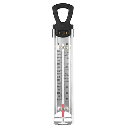 Candy Thermometer with Pot Clip, 2026 New Deep Fry Oil Food Cooking Kitchen Instant Read Thermometer for Jam, Syrup, Jelly, and Deep Fry, Stainless Steel Kitchen Accessories for Candy Making