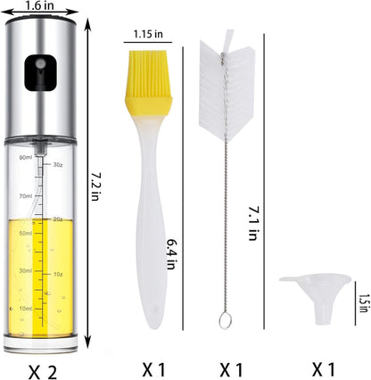 Oil Sprayer for Cooking,Olive Oil Spritzer,Olive Oil Spray Bottle for Salad, BBQ, Kitchen Baking, Roasting (100ml) (1)