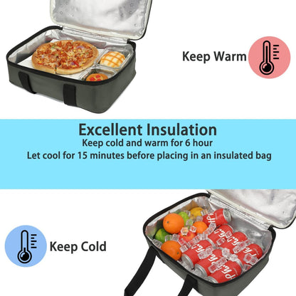 GYEUKHAM Insulated Casserole Carrier Bag - Large Portable Hot and Cold Food Storage Tote with Handles Thermal Bag for Parties, Picnics, Camping, Travel,Fits 9"x13" Baking Dish,Grey