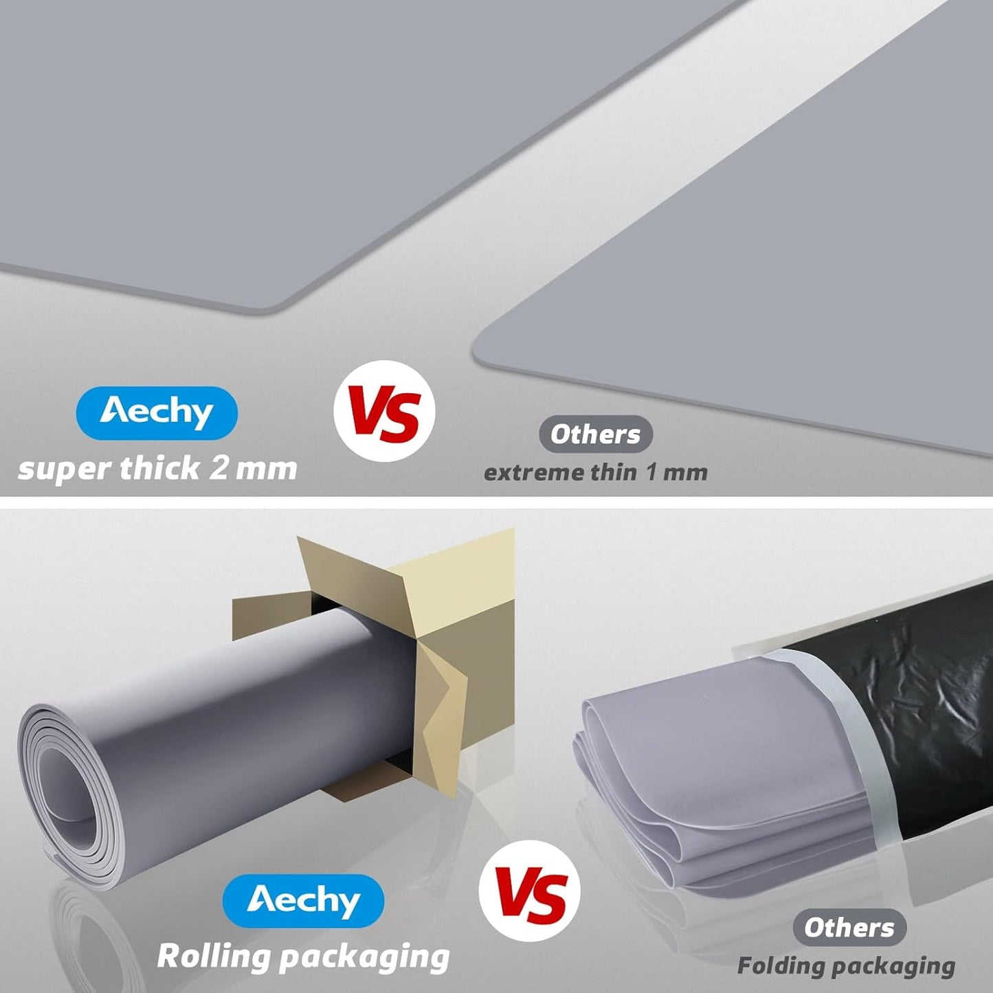 AECHY Extra Large Silicone Mat 78.74”x19.69”x0.08”, Multipurpose Silicone Mat Thick Heat Resistant Mat Shipped Rolled Up Kitchen Counter Mat Nonslip Silicone Mats for Kitchen Counter Translucent