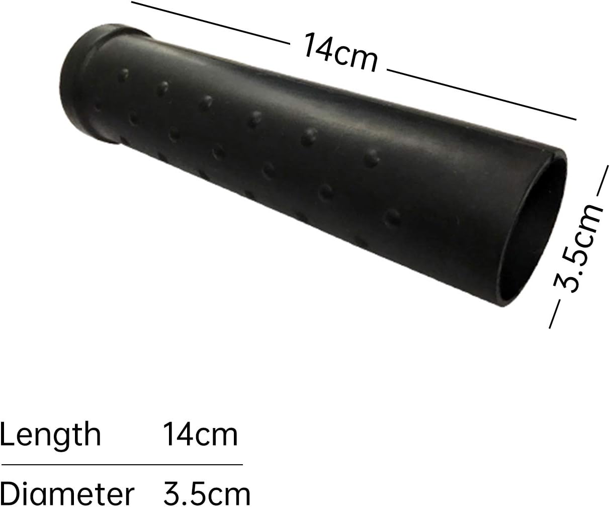 ZhenSanHuan Silicone Hot Handle Holder,Handle Cover for Iron Handle woks, Black, a Set of Two