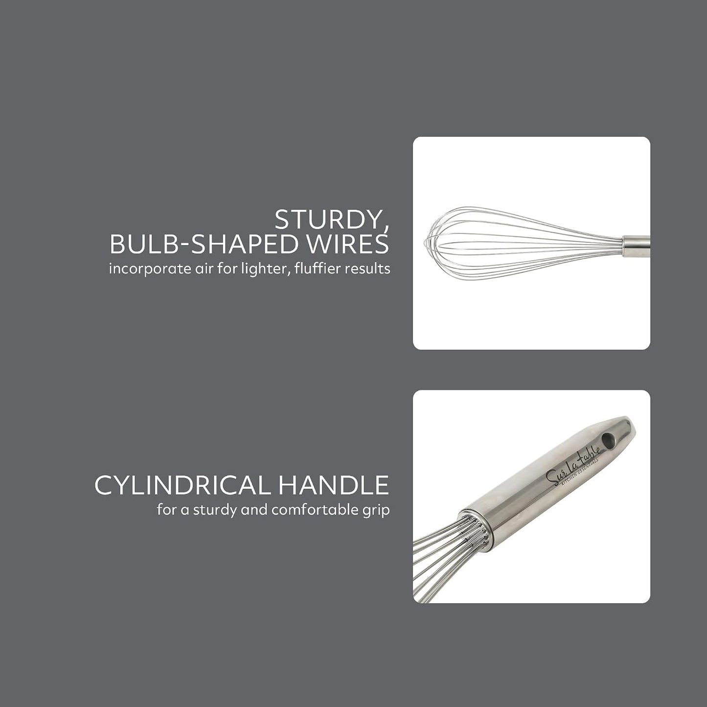 Sur La Table Kitchen Essential Steelhaus 8.5 Inch Stainless Steel Kitchen Tongs