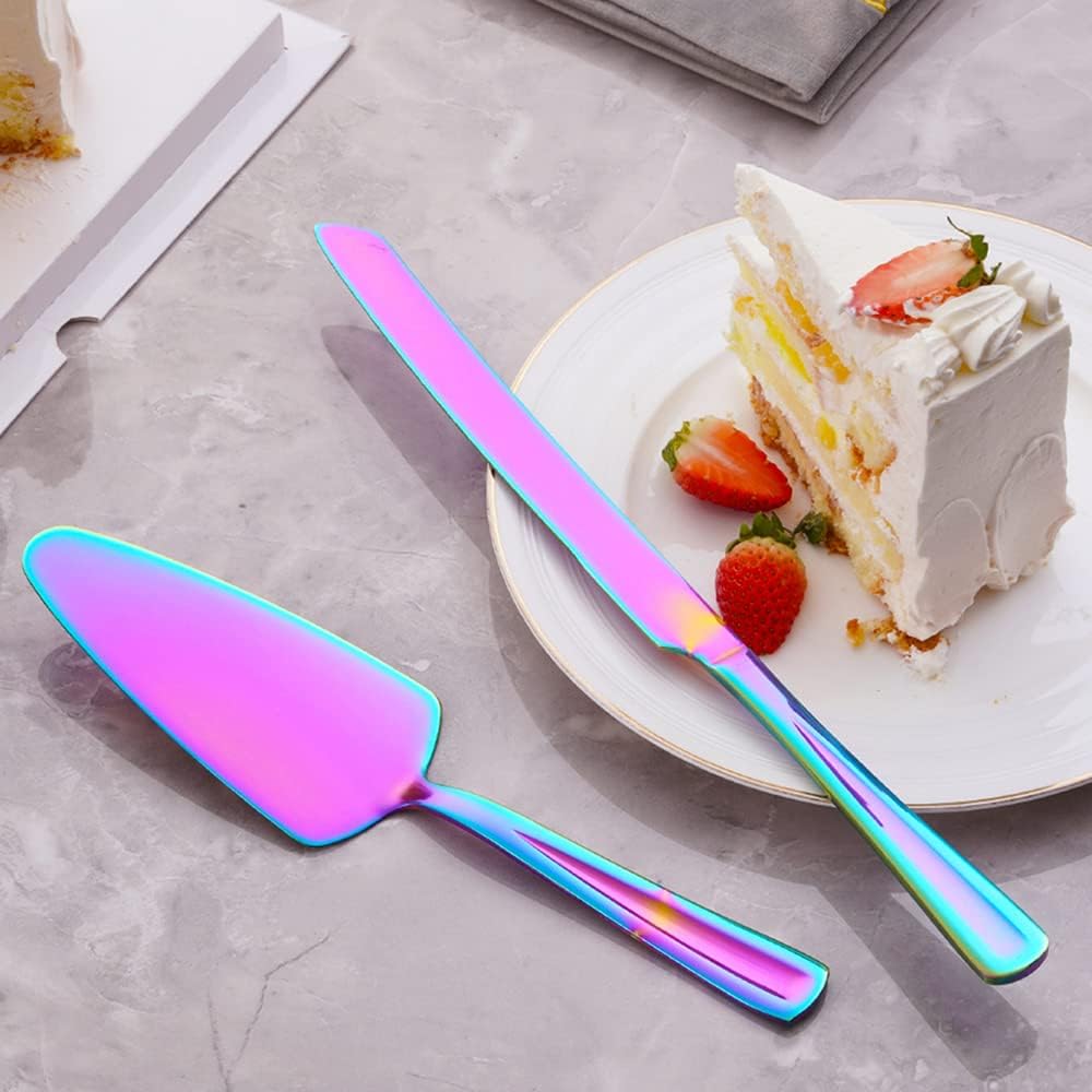 GoGeiLi Stainless Steel Wedding Cake Cutting Set