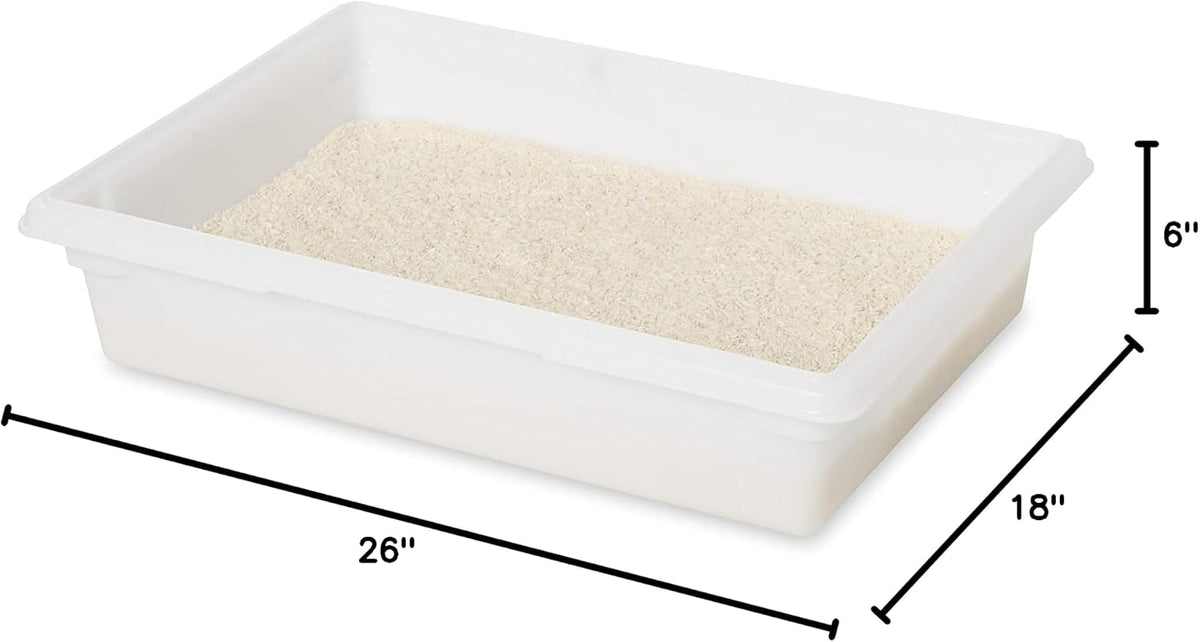 Rubbermaid Commercial Products Polycarbonate Food Storage Box/Tote, 2 Gallon, Clear, for Restaurant/Kitchen/Cafeteria