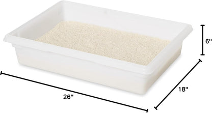 Rubbermaid Commercial Products Polycarbonate Food Storage Box/Tote, 2 Gallon, Clear, for Restaurant/Kitchen/Cafeteria