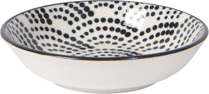 Now Designs Dewdrop Pinch Bowls Set of 6, 100% Stoneware, 2 oz Capacity, Dishwasher & Microwave Safe