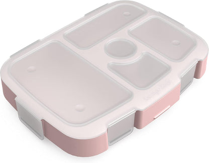 Bentgo® Kids Prints Tray with Transparent Cover - Reusable, BPA-Free, 5-Compartment Meal Prep Container with Built-In Portion Control for Healthy Meals At Home & On the Go (Mermaids in the Sea)