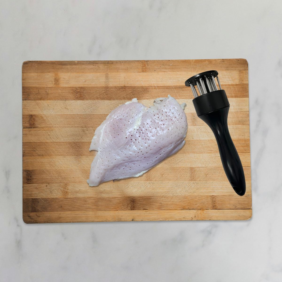 Stainless Steel 21 Needles Steak Chicken Meat Tenderizer Tool for Cooking BBQ