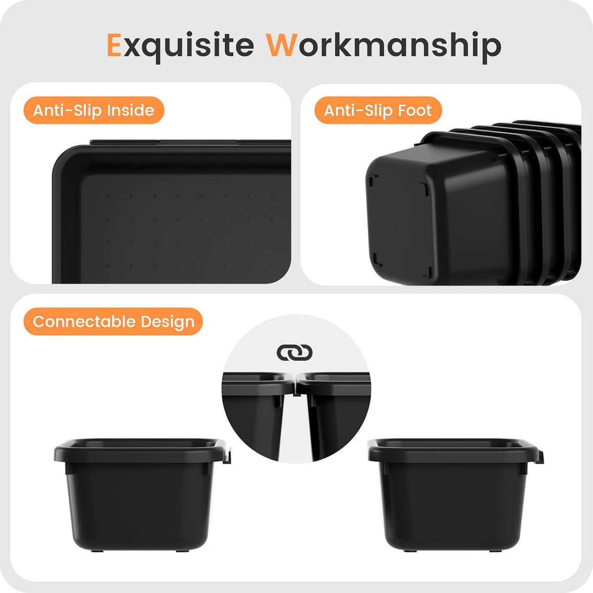 A-LuGei 【Military Grade】 Drawer Organizer,【𝟱𝗦𝗶𝘇𝗲】 Makeup organizer,【Holds 177 Items】 Bathroom Organizers and Storage,Organization and Storage,Desk Drawer Organizer for Vanity【Clear】