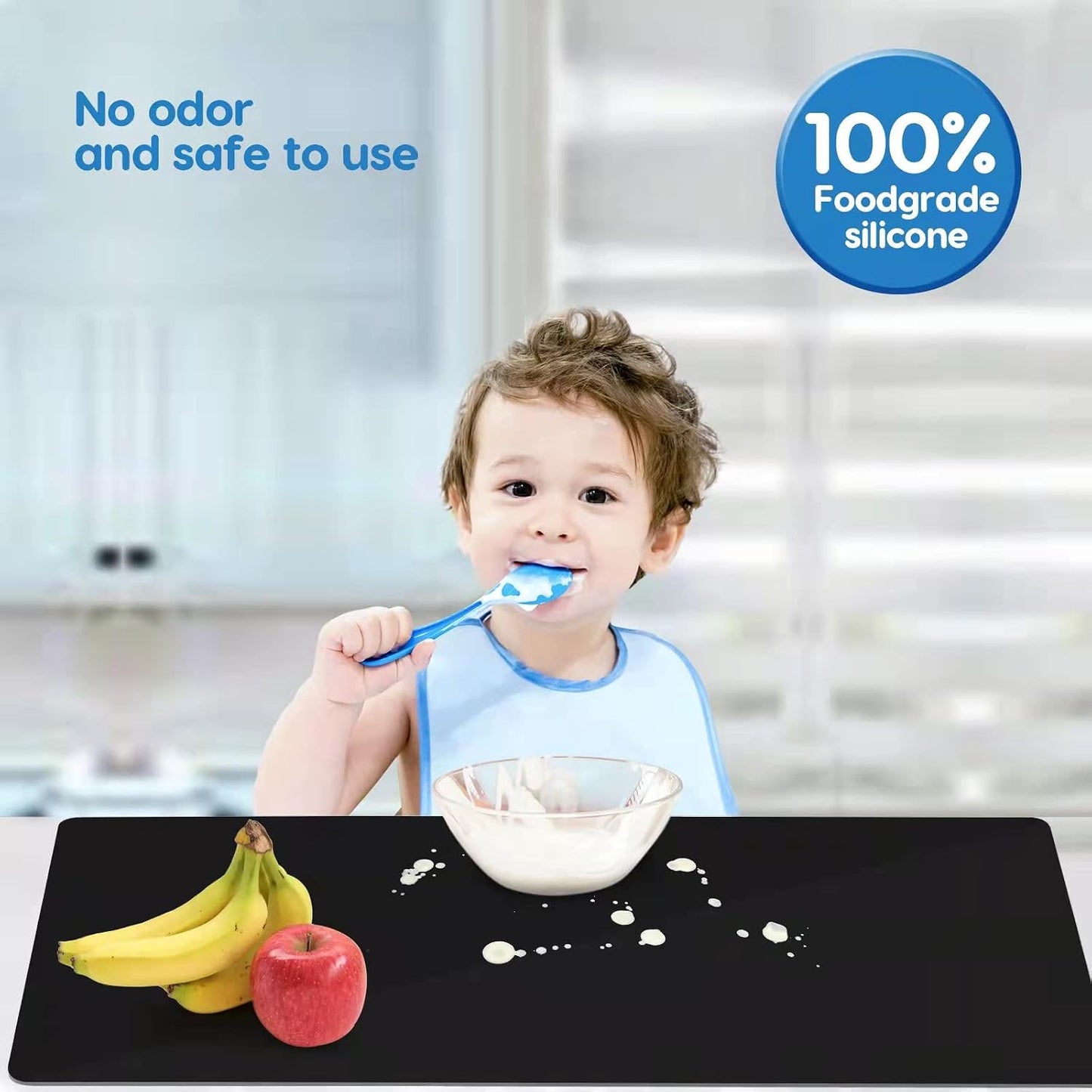 AECHY Extra Large Silicone Mat 78.74”x19.69”x0.08”, Multipurpose Silicone Mat Thick Heat Resistant Mat Shipped Rolled Up Kitchen Counter Mat Nonslip Silicone Mats for Kitchen Counter Translucent