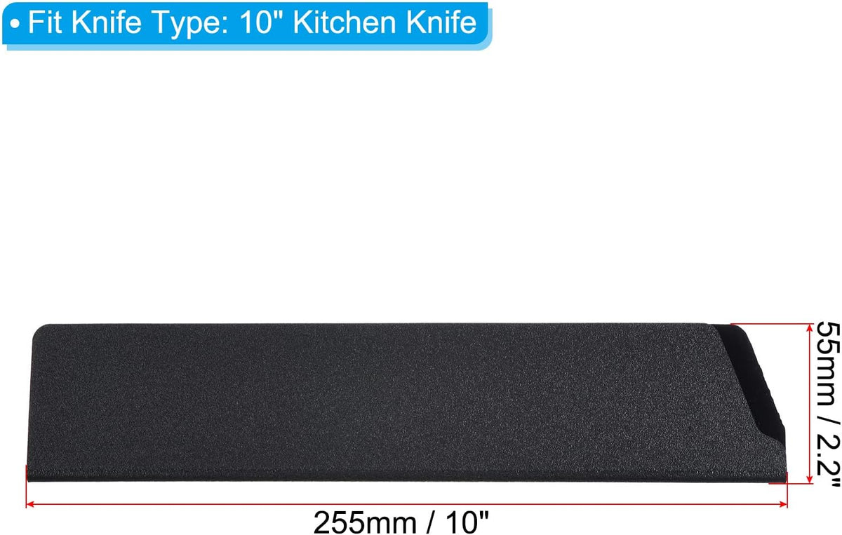 PATIKIL ABS Knife Cover Sleeves for 8" Chef Knife, Knives Edge Guard Blade Protector Universal Knife Sheath for Home Kitchen, Black