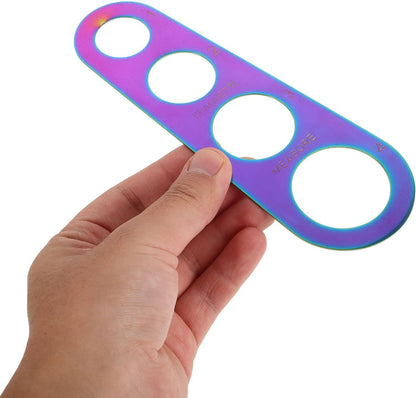 Stainless Steel Spaghetti Measuring Tool with 4 Portions for Kitchen