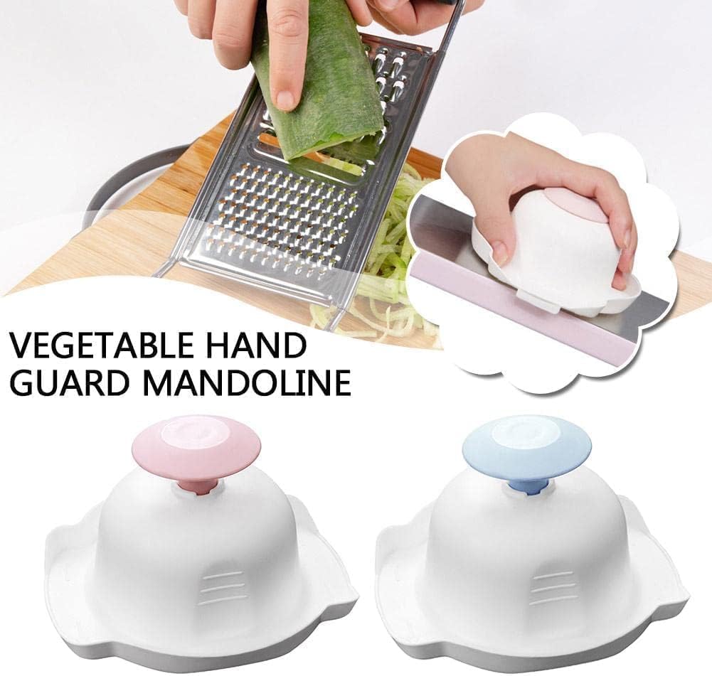 Mandoline Slicer Guard with Non-Slip Grip and Cut-Resistant Protection, Universal Safety Holder for Kitchen Slicers Graters, Dishwasher, Safe Food Prep Tool (Sapphire Blue)