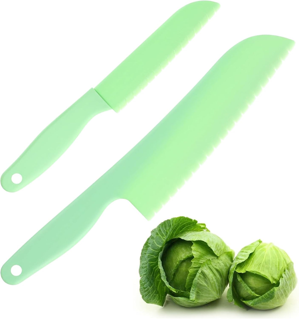 2 Pcs Lettuce Knife to Prevent Browning, Plastic Lettuce Knife, Dishwasher