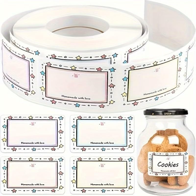100-Pack Removable Freezer Labels, Waterproof Food Storage Stickers for Date & Contents Marking - Colors A