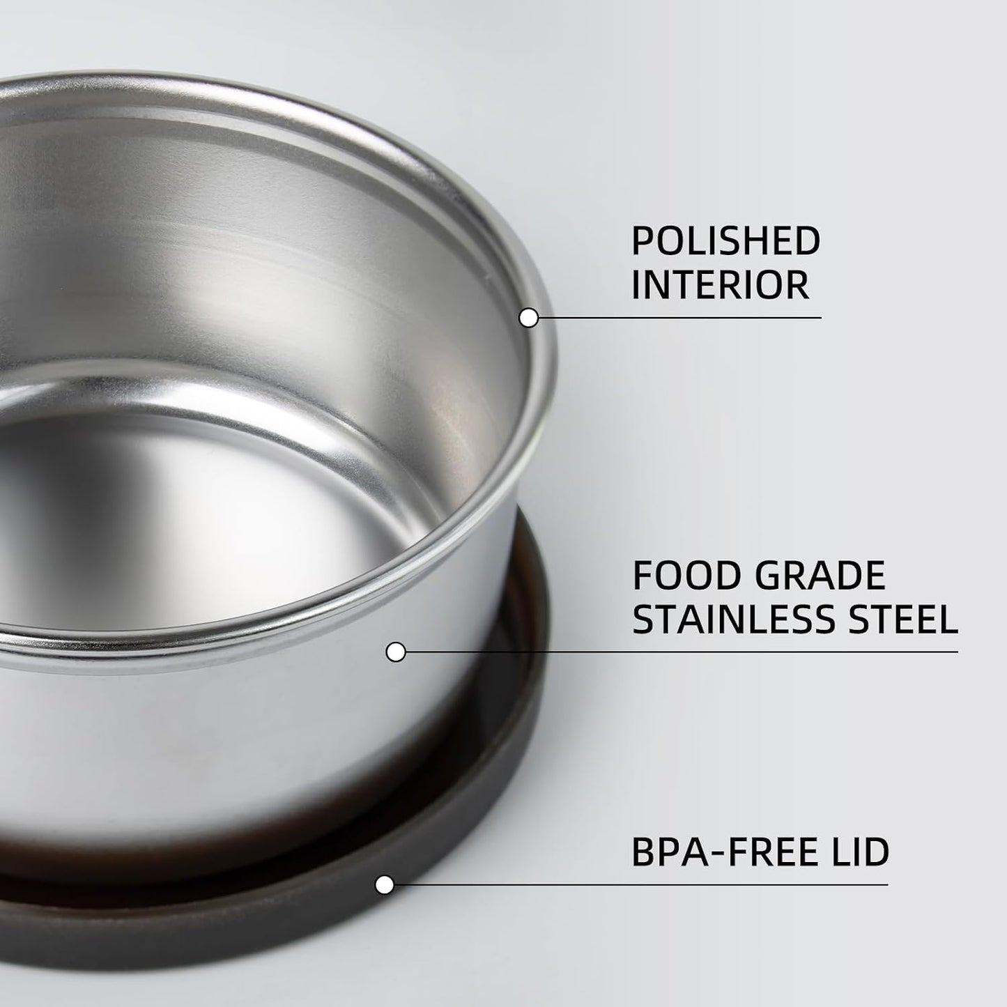 8.5 oz Stainless Steel Lidded Bowls, 4 Pack Unbreakable Small bowls with BPA-free Plastic Lids for Meal Prep, Cooking, Snacks, Leftovers
